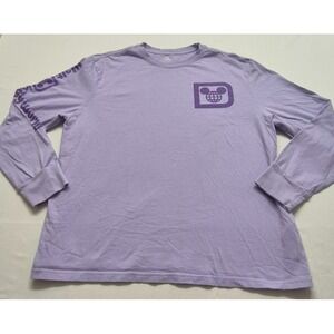 Walt Disney World women's lavender long sleeve Sleeve shirt sz. Lg Mickey Mouse